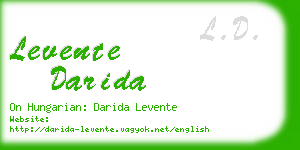 levente darida business card